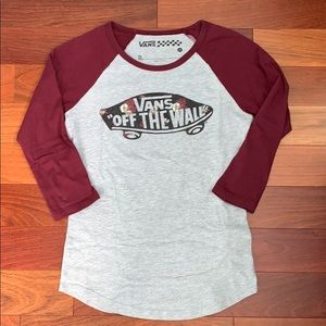 VANS "Off the Wall" Raglan Sleeve Top